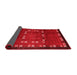 Abstract Red Contemporary Area Rugs