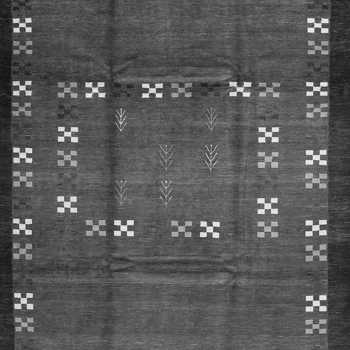 Abstract Gray Contemporary Rug, con1509gry