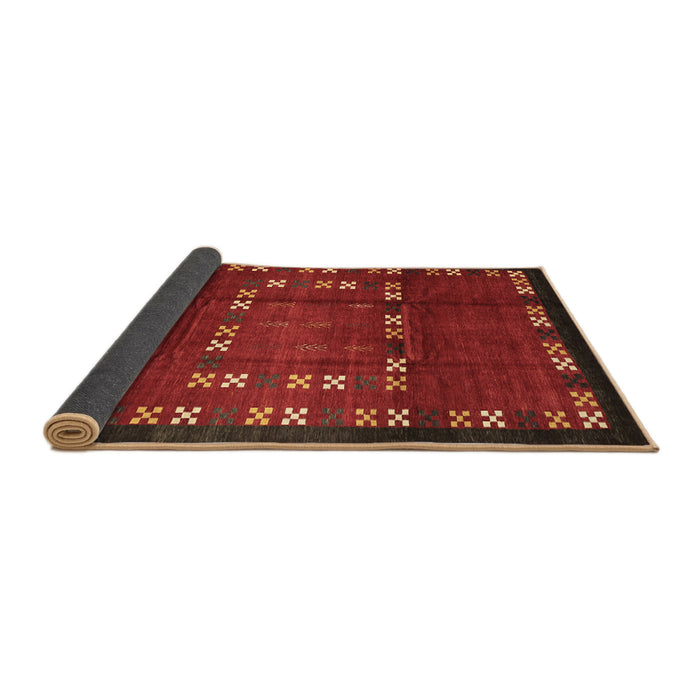 Sideview of Abstract Brown Contemporary Rug, con1509brn