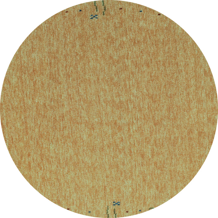 Round Abstract Light Blue Contemporary Rug, con150lblu