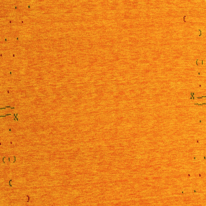 Square Machine Washable Abstract Yellow Contemporary Rug, wshcon150yw