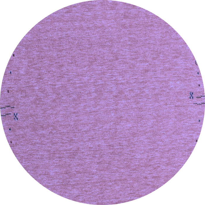 Round Abstract Blue Contemporary Rug, con150blu