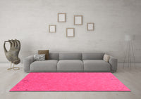 Machine Washable Abstract Pink Contemporary Rug, wshcon150pnk