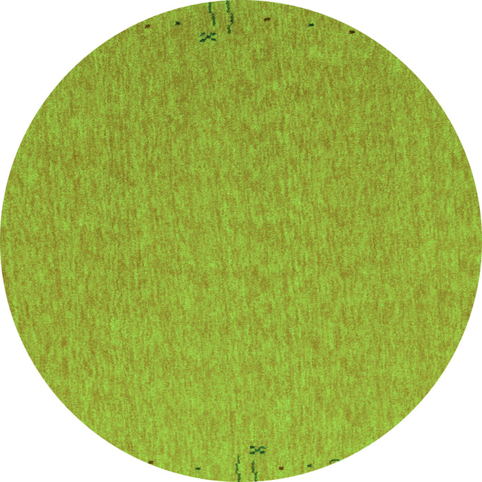 Square Abstract Green Contemporary Rug, con150grn