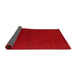 Thickness of Contemporary Brown Red Modern Rug, con151