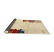 Thickness of Contemporary Sun Yellow Solid Rug, con1510