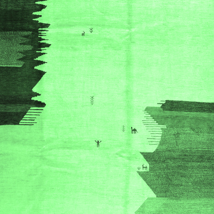 Solid Emerald Green Modern Rug, con1510emgrn