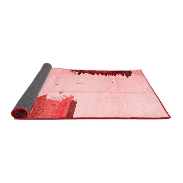 Solid Red Modern Area Rugs