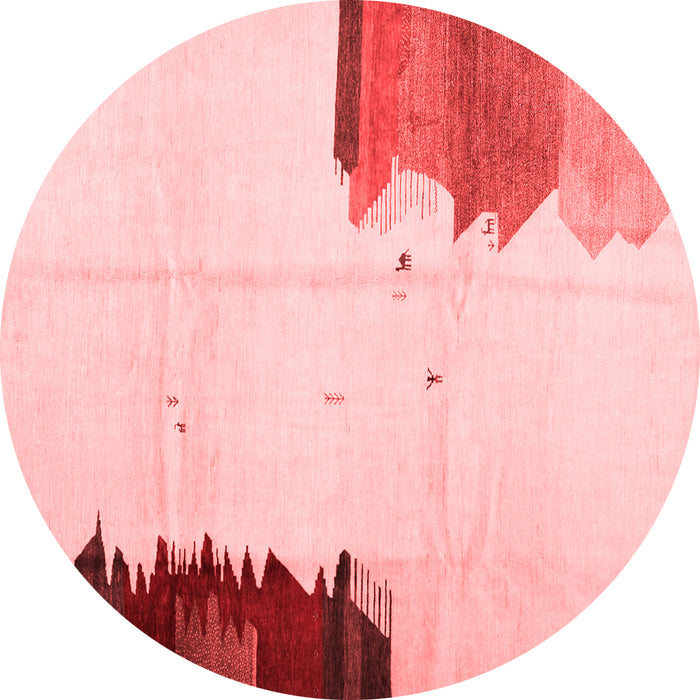 Solid Red Modern Rug, con1510red