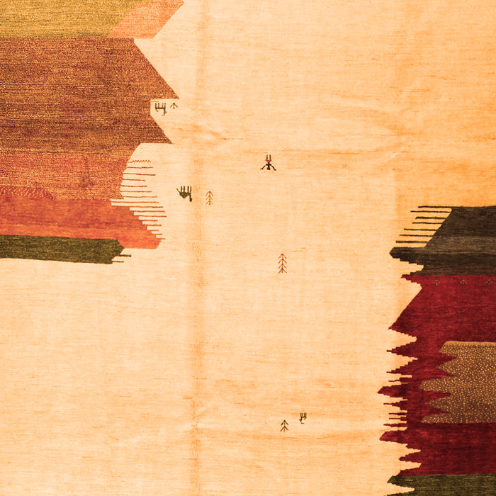 Solid Orange Modern Rug, con1510org