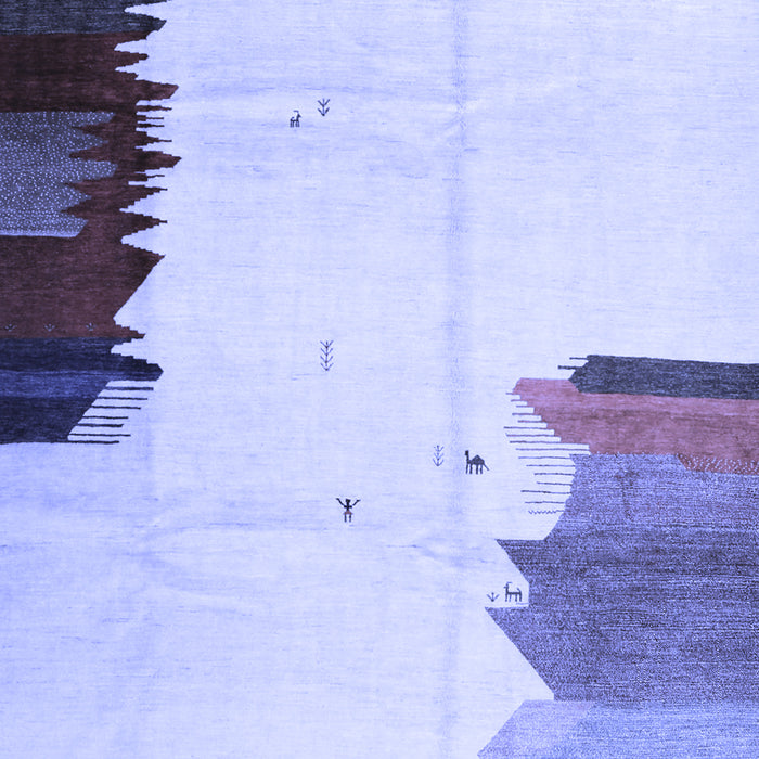 Solid Blue Modern Rug, con1510blu