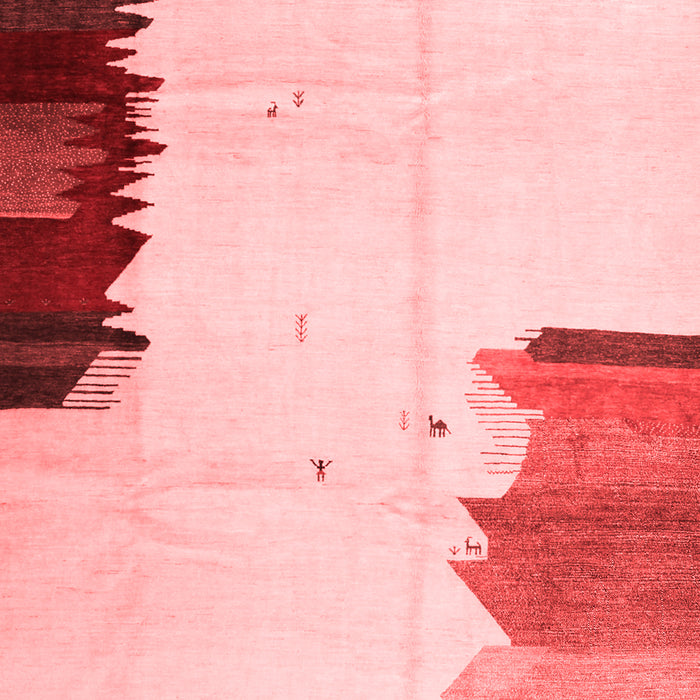 Solid Red Modern Area Rugs