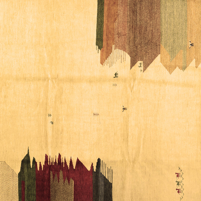 Square Machine Washable Solid Brown Modern Rug, wshcon1510brn