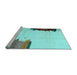 Sideview of Machine Washable Solid Light Blue Modern Rug, wshcon1510lblu