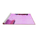 Sideview of Machine Washable Solid Purple Modern Area Rugs, wshcon1510pur