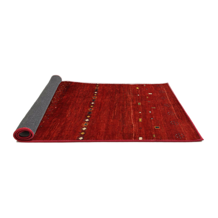 Thickness of Contemporary Red Modern Rug, con1511