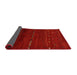 Thickness of Contemporary Red Modern Rug, con1511