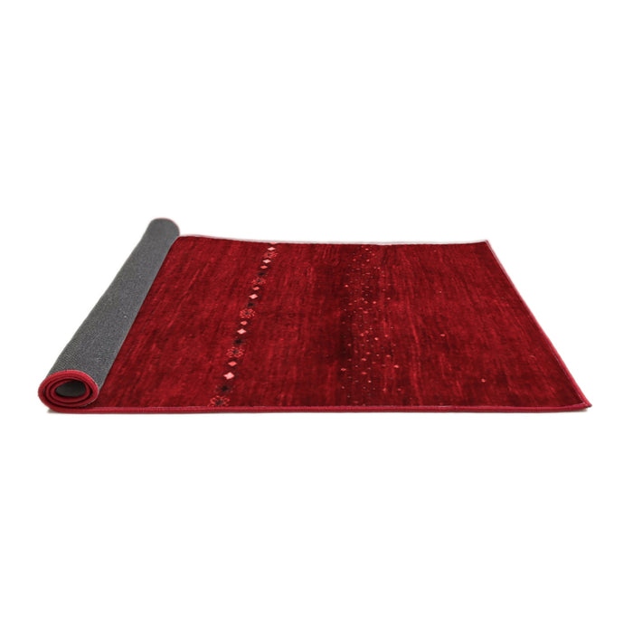 Abstract Red Contemporary Area Rugs