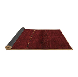 Sideview of Abstract Brown Contemporary Rug, con1511brn