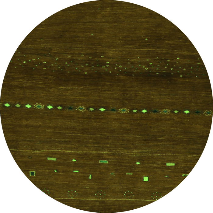 Machine Washable Abstract Green Contemporary Area Rugs, wshcon1511grn