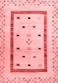 Solid Red Modern Rug, con1512red