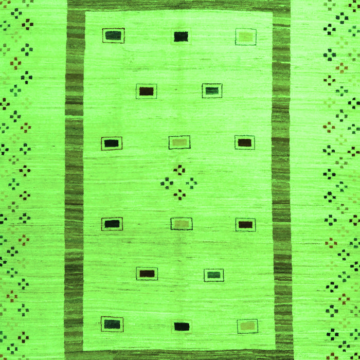 Solid Green Modern Rug, con1512grn