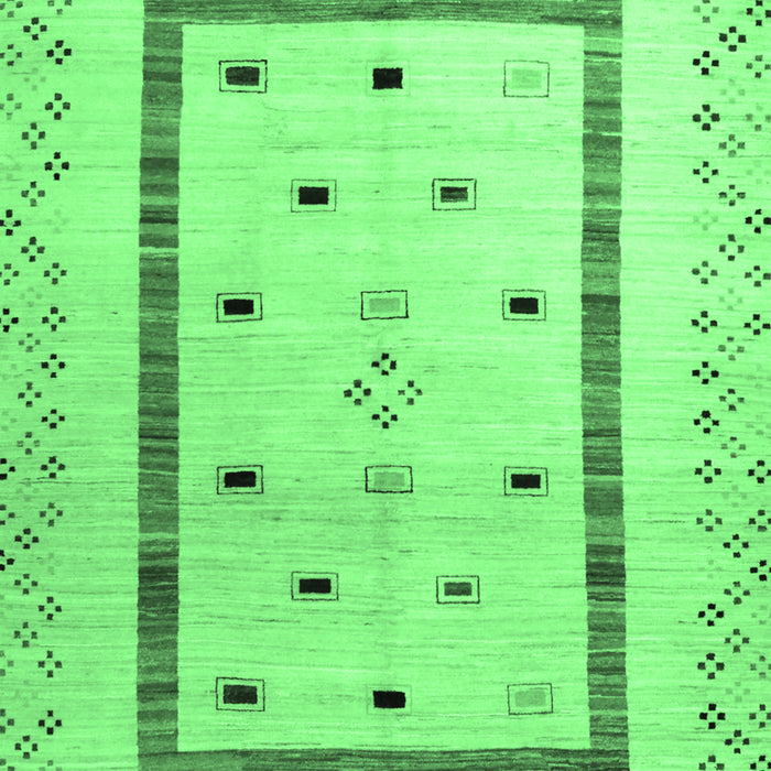 Machine Washable Solid Emerald Green Modern Area Rugs, wshcon1512emgrn