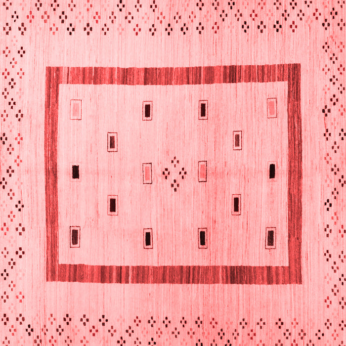 Machine Washable Solid Red Modern Rug, wshcon1512red