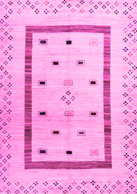 Solid Pink Modern Rug, con1512pnk