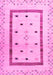 Solid Pink Modern Rug, con1512pnk