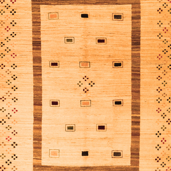 Serging Thickness of Machine Washable Solid Orange Modern Area Rugs, wshcon1512org