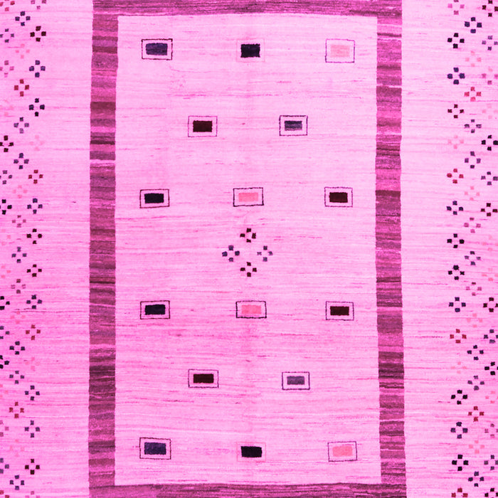 Machine Washable Solid Pink Modern Rug, wshcon1512pnk