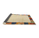 Thickness of Contemporary Sun Yellow Solid Rug, con1513