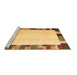 Sideview of Machine Washable Solid Brown Modern Rug, wshcon1513brn