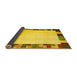 Sideview of Solid Yellow Modern Rug, con1513yw