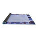 Sideview of Solid Blue Modern Rug, con1513blu