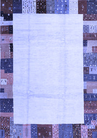 Solid Blue Modern Rug, con1513blu