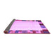 Sideview of Solid Purple Modern Rug, con1513pur