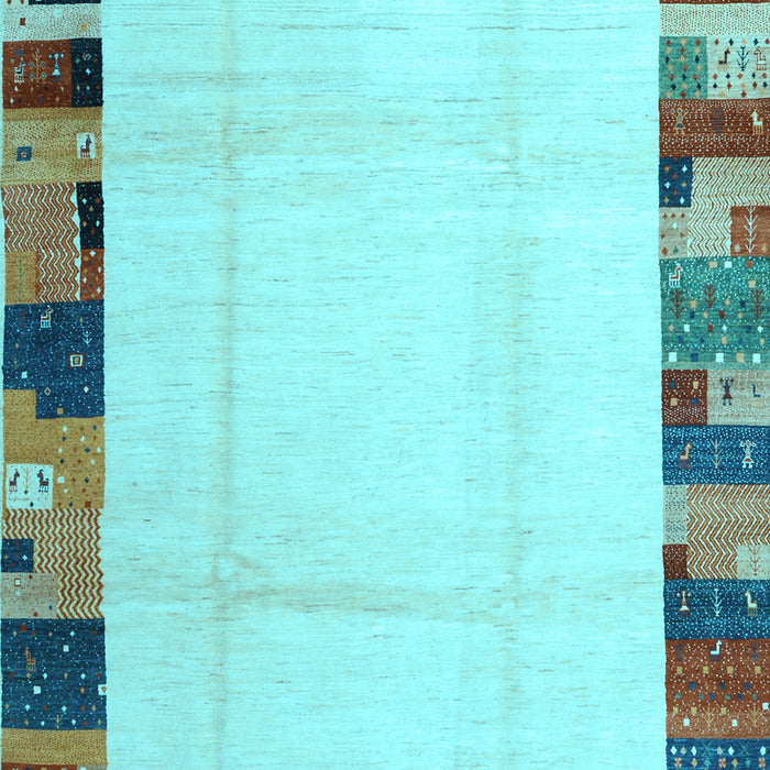 Solid Light Blue Modern Rug, con1513lblu