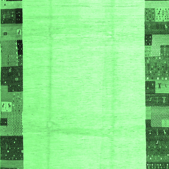 Solid Emerald Green Modern Rug, con1513emgrn