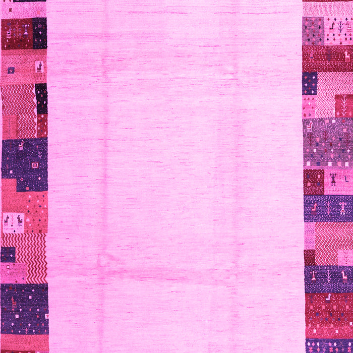 Machine Washable Solid Pink Modern Rug, wshcon1513pnk