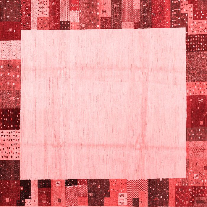 Solid Red Modern Rug, con1513red