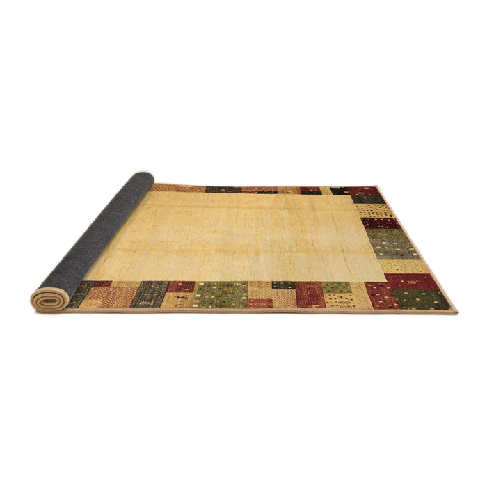 Sideview of Solid Brown Modern Rug, con1513brn