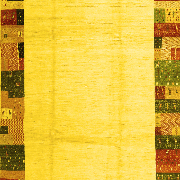 Solid Yellow Modern Rug, con1513yw
