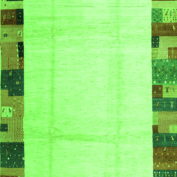 Solid Green Modern Rug, con1513grn