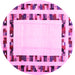 Round Solid Pink Modern Rug, con1514pnk