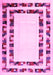 Machine Washable Solid Pink Modern Rug, wshcon1514pnk