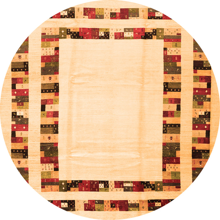 Machine Washable Solid Orange Modern Area Rugs, wshcon1514org