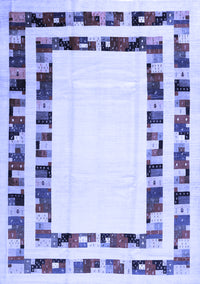 Solid Blue Modern Rug, con1514blu