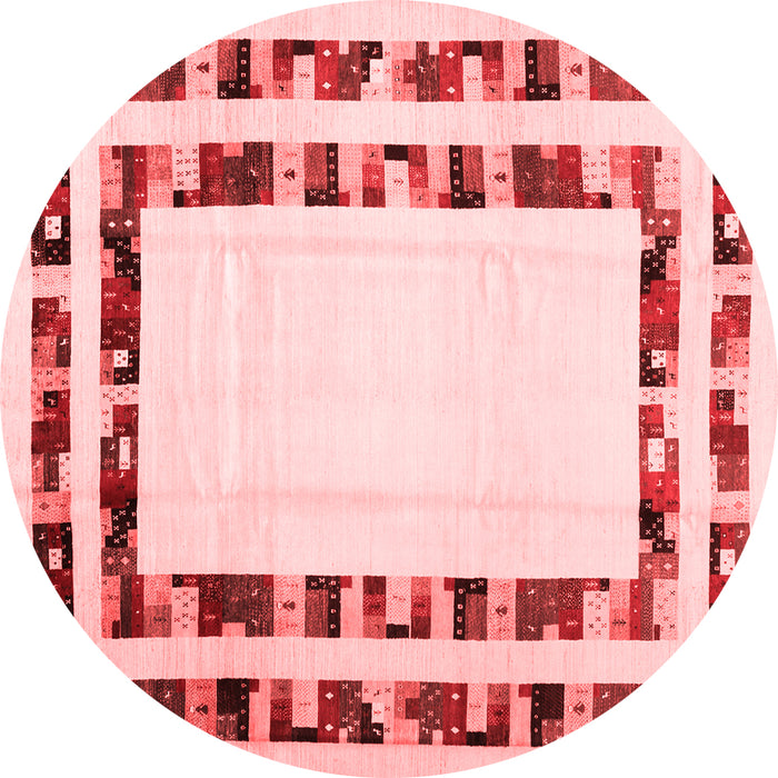 Machine Washable Solid Red Modern Rug, wshcon1514red
